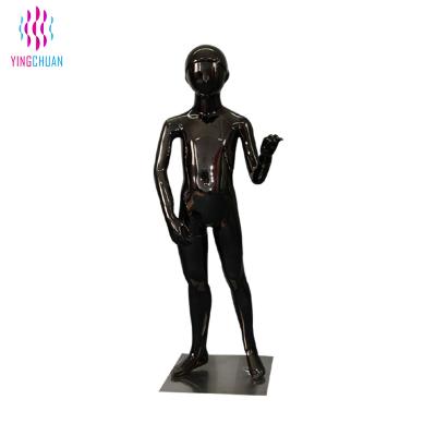 China High Quality Realistic Black Shiny Cheap Mannequin Full Body Kids Mannequin for sale