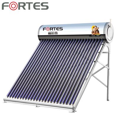 China Non-Pressurized Hotel 100L 200L 300L 360L Solar Water Heater For Home Use And Commercial for sale