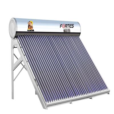 China 100L 200L 300L outdoor hot sales high quality compact non-pressure stainless steel solar hot water heater price for sale