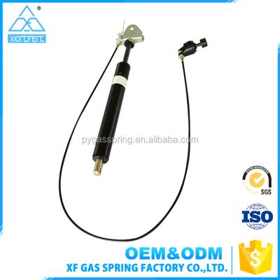 China Factory Custom Adjustable Cylinder Gas Strut With Steel Cable Gas Lift 550n Force Locking Damper For Chair for sale