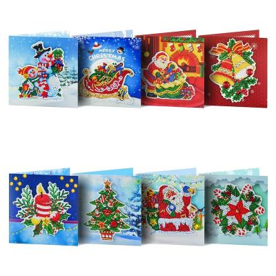 China Europe R-HKXL013-015  Handmade Postcards Christmas Cards kit Gifts DIY Diamond Painting Greeting Cards for sale