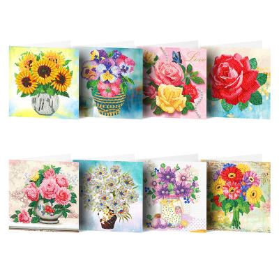 China Africa R-HKDZ07 12pcs Diamond Painting Greeting Card with Envelope - DIY Diamond Painting Birthday Greeting Cards for sale