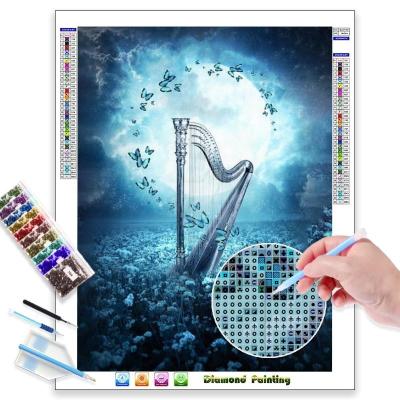 China Cartoon N-0211 DIY landscape diamond paintings by numbers wall art canvas painting home photo diamond painting by numbers for sale