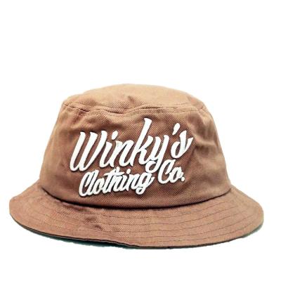 China 100% cotton cheap customized bulk 3Dembroidered folding bucket hat size of 58-60. for sale