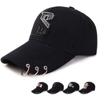 China High Quality New Fashion Casual Hip-hop rivets Sport Cap Custom Unisex Ponytail trucker hat color:dark blue  size:adult for sale