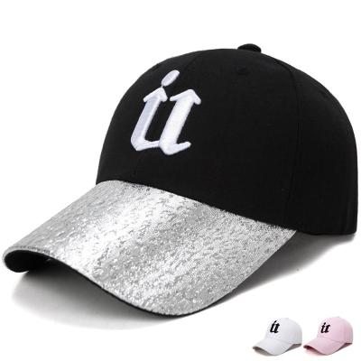 China baseball caps and hats men 100% polyester piping running hat custom outdoor sports caps  color:white&black  size:adjust for sale