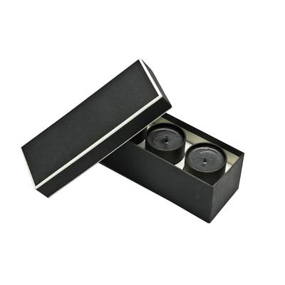 China Recyclable Custom Luxury Black Packaging Candle Gift Box for sale