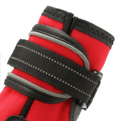 China 2021 Custom Stocked Hot Selling Thoughtful Dog Shoes High Quality Rain Shoes Waterproof Non-slip Dog Boots Rainboots for sale