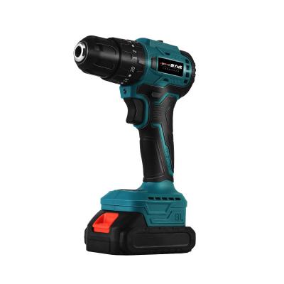 China Perforation AOLIHU LG-2110 High Quality 21V Lithium Electric Cordless Drill Power Tools power impact drilling machine hammer for sale