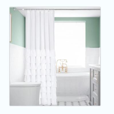 China Best Viable Wholesale Amazon Best Selling Polyester Shower Curtain Paris Solid Color Custom Single Shower Curtain for sale