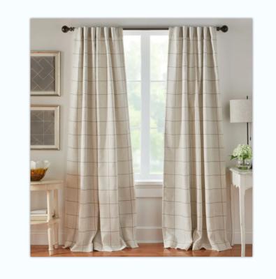 China European Style Blackout Factory Supply Blackout Rod Pocket Single Polyester Window Curtain Panel for sale