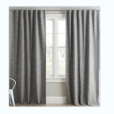 China Blackout China Factory Supply Wholesale Cotton Linen Hotel European Blackout Curtain For Living Room Bedroom for sale