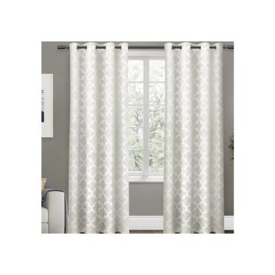 China New Cotton Blackout Fabric White Custom Size 100% Cotton Home Hotel Blackout Curtains for sale