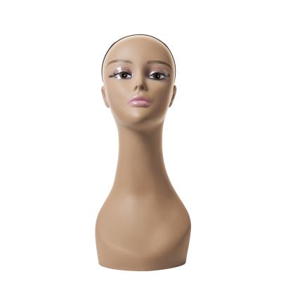 China Wholesale Customized Designed 2022 PVC Material NEW Mannequin Head For Display Wig Show Master Head for sale