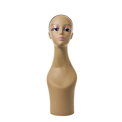 China Wholesale Customized Designed New PVC Material Mannequin Head For Display Wig Show Master Head for sale