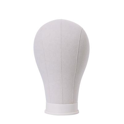 China Factory price PU canvas wig stand hair extension tools mannequin PU canvas HEAD for making wigs for sale