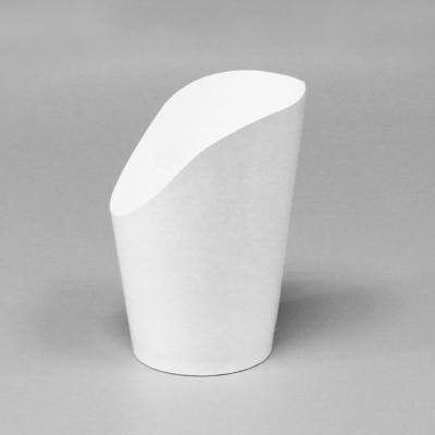 China High Quality Biodegradable Beveled Disposable Paper Cup Ice Cream Chips French Fries Paper Cup for sale