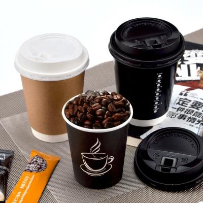 China 6.5oz Paperboard Double Wall Paper Hot Safe High Quality Coffee Mug For Airline for sale