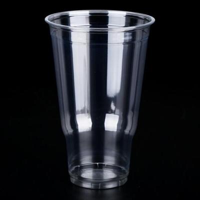 China Disposable Plastic Food Grade Cups 32oz PET Drink Cup With Lid for sale