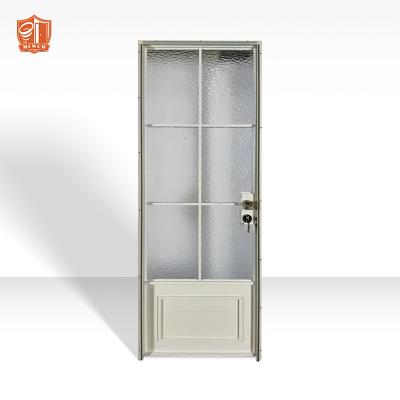 China Interior Decoration Aluminum Alloy Frame Tempered Glass Living Room Casement Door for sale