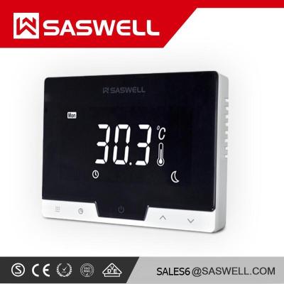 China Boiler T19WHB-7-RF-WIFI SASWELL flat back smartphone APP wall mount wifi wireless room programmable thermostat for sale