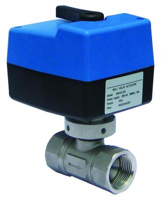 China AC Motor 2 Way Electric Motorized Valve Ball Valve Modulation On/Off 2 Way Or On/Off Type 1 To 4