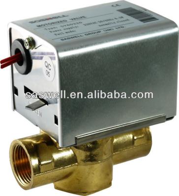 China 59-1 Brass Valve Motorized Three Way Valve For FCU System for sale