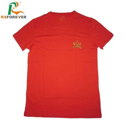 China Breathable Cheap Wholesale 95% Cotton 5% Elastane Embroidery T Shirts For Men for sale