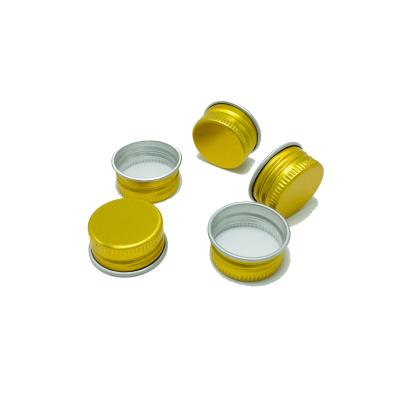 China Gold 18mm 18/400 Disc Top Closure Smooth Bottle Cap Closure ODM for sale