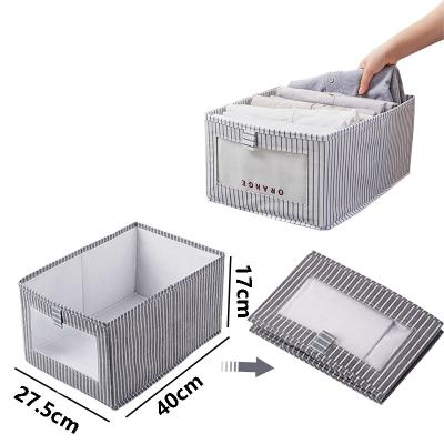 China Viable Collapsible Fabric Storage Box Clothes Socks Toy Snacks Sundries Organizer Wardrobe Cabinet Boxes for sale