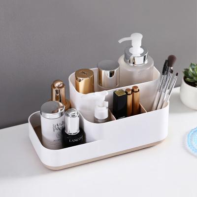 China Sustainable Makeup Organizer Cosmetic Storage Box Drawer Dressing Table Container Sundries Box for sale