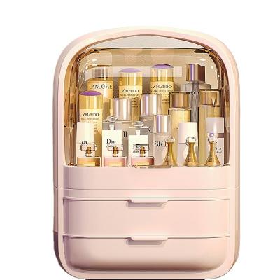 China Viable Waterproof Dustproof Makeup Tool Transparent Large Capacity Acrylic Jewelry Storage Box for sale