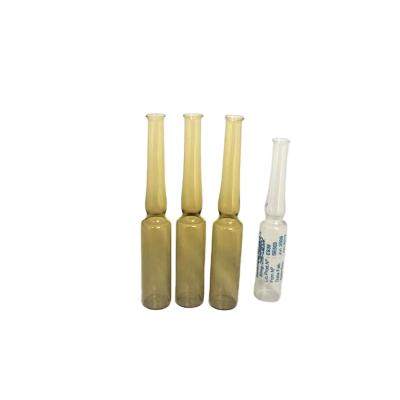 China Clear Pharmaceutical 10ml / 15ml And Amber Pharmaceutical Glass Ampoule For Injection Vials for sale