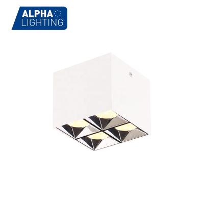 China Modern Commercial 1*15W COB Outdoor Mounted Square Ceiling Downlight for sale