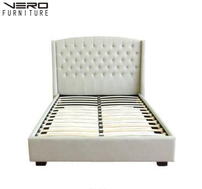 China Modern Fabric Double Bed King Queen Soft Bedroom Furniture Comfort Furniture Bedroom Hotel Headboard Large Large Beds for sale