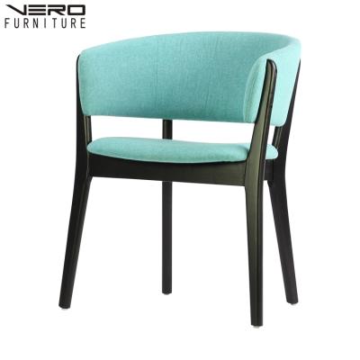 China Modern Design Cheap Wholesale Wood Furniture Luxury Velvet Fabric Dining Chairs With Sponge for sale