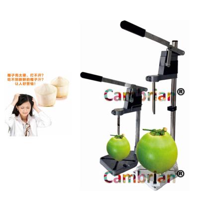 China Punch hole on green coconut shell green auger to get coconut water for sale