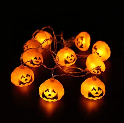 China Eco-friendly Materials New Arrival Led Decor Halloween Light Battery Pumpkin Shaped 1.5M 10 LED Decorative Fairy String Lights for sale