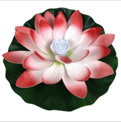 China Eco-friendly Garden Decoration Christmas Holiday Materials Outdoor Lotus Led Light Flower Lamp for sale