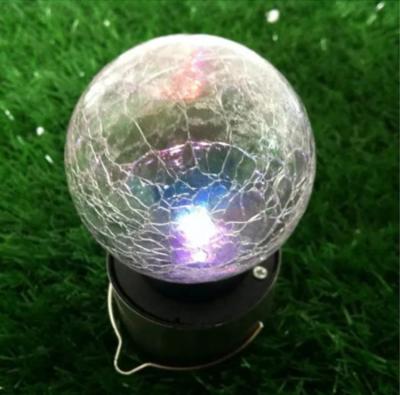 China Eco-friendly Materials Solar Lantern Glass Lamp Outdoor, Multicolor Glass Pendant Lamp Glass Ball Lamp Decorations Hanging Tree Lights for sale