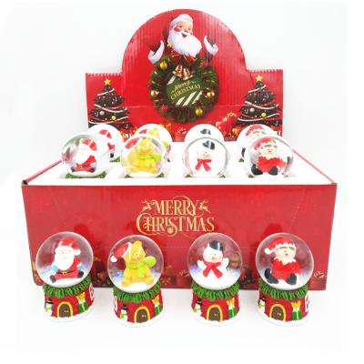 China Wholesale Red Resin Europe Snow Globe Christmas Water Globe Souvenir Gift Crystal Snow Globe for sale