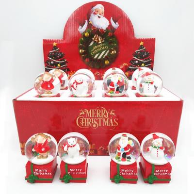 China Cheap European Christmas Snow Globe Decoration Resin Snow Ball Glass Snow Globe for sale