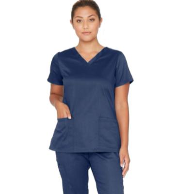 China Basics Unison Washable / Breathable / Antimicrobial Women Scrub Set Easy Care Top And Pants for sale