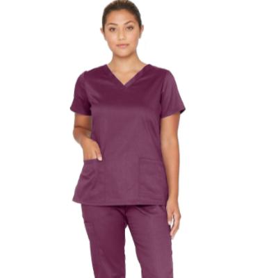 China Basics Unison Washable / Breathable / Antimicrobial Women Scrub Set Easy Care Top And Pants for sale