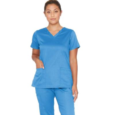 China Washable/Breathable/Antimicrobial Women Scrub Set Hospital Uniform Nursing Top And Pants Comfortable Wearing for sale