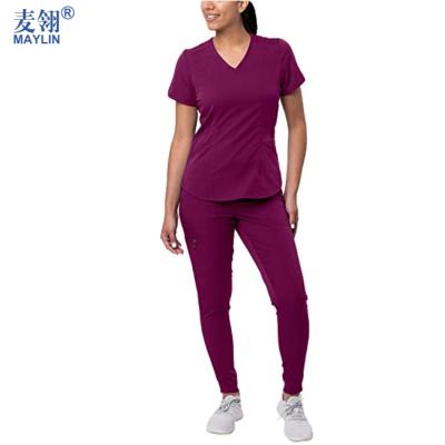 China Woven Fabric New Style Hospital Uniforms Medical Scrubs Unisex Nursing Uniform Scrubs Jogger Sets With Pockets for sale