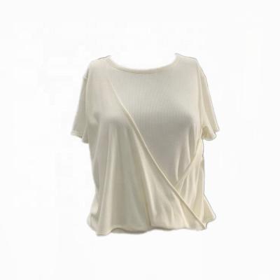 China 2021 Ladies Breathable Blouses And Tops Beach Top For Women Fashionable O Neck Wholesale Price for sale