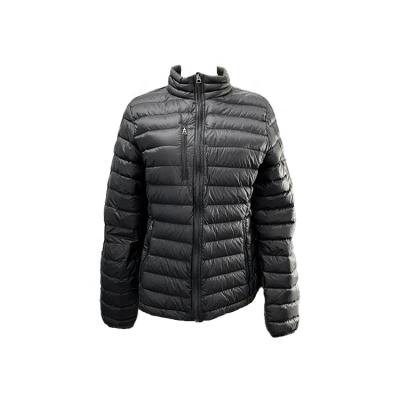 China Down Coats Woven Full Sleeve Tops Breathable Black Winter Jacket Down Jacket With No Real Fur for sale