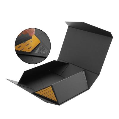 China Recycled Materials Wholesale Low Price Luxury Custom Printing Shoes Packaging Box Black Foldable Paper Gift Box for sale