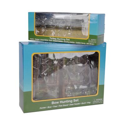 China Recycled Materials Best Factory Direct Price Corrugated Product Packaging Cardboard Paper Box With Clear Window And Blister Tray for sale